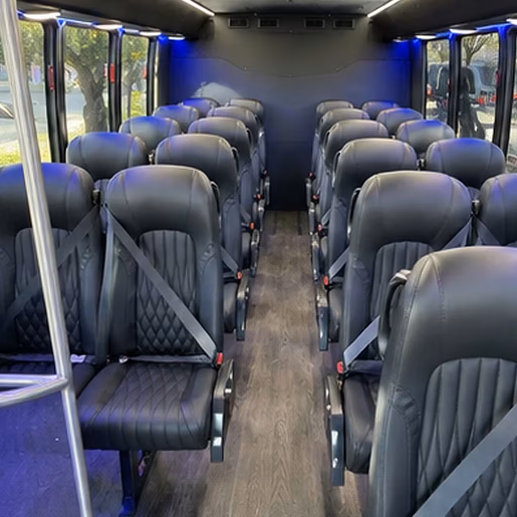 28 passenger minibus inside