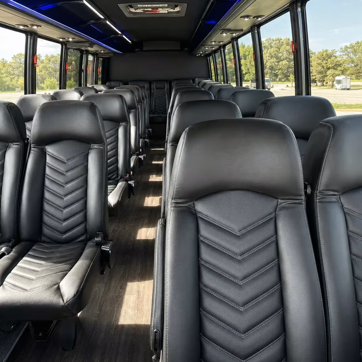 28 passenger minibus interior
