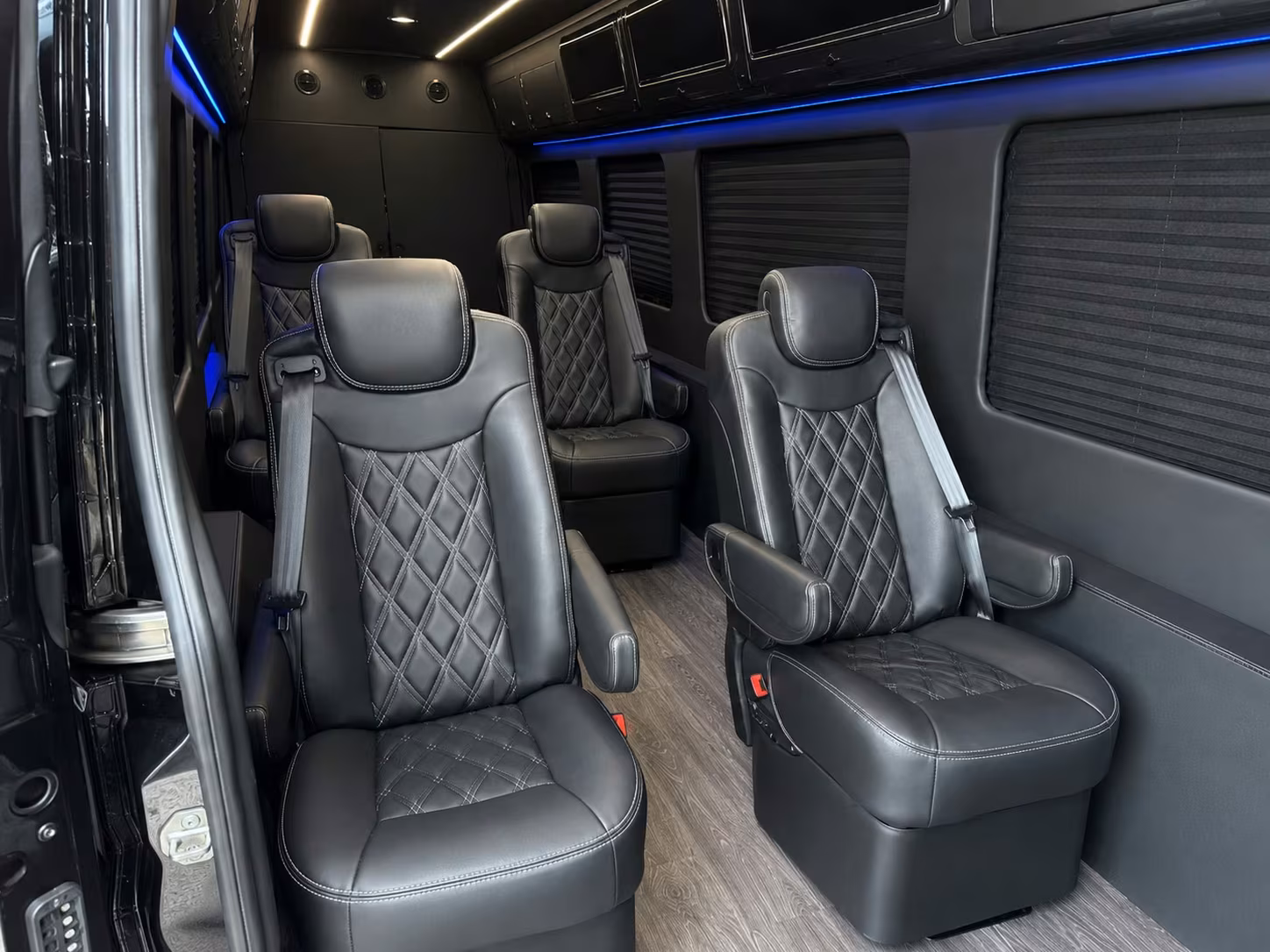 sprinter van with driver inside